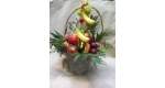 Obstkorb mit verschiedenen Obstsorten.